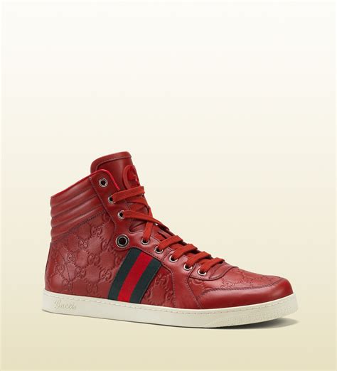 gucci sneakerws mens|men's gucci high top sneakers.